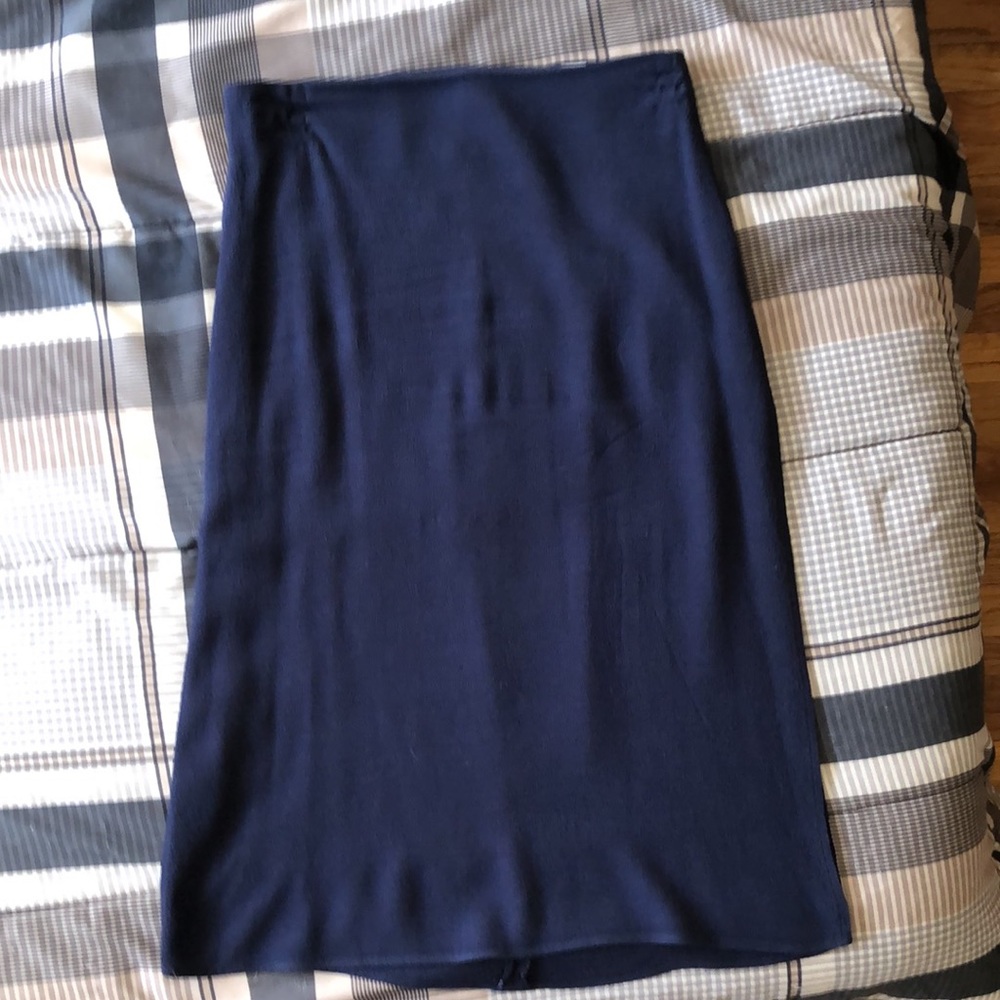 Reformation Midi Skirt Navy Blue XS